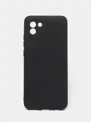 Черный чехол Samsung Galaxy A03, Самсунг Галакси А03 черный, силиконовый