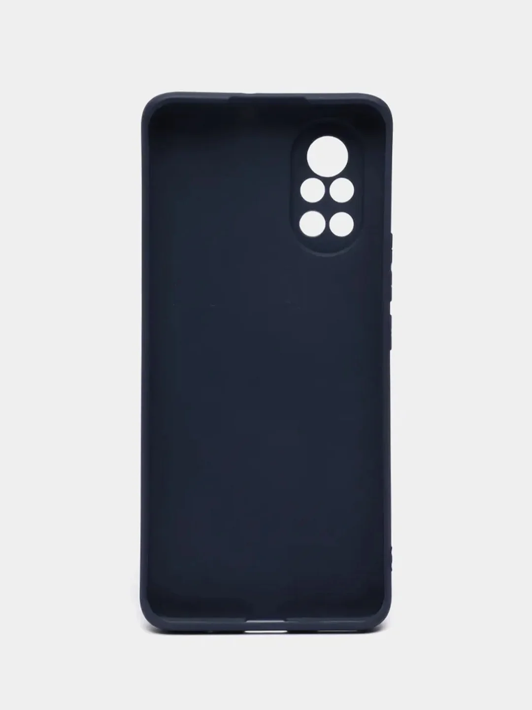 Темно-синий чехол Huawei Nova 8, Хуавей Нова 8 силиконовый, матовый