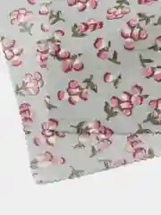 Серый отрез ткани перкаль "Цветы", 50*70 см