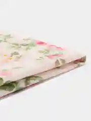Розовый отрез ткани перкаль "Цветы", 50*70 см