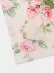 Розовый отрез ткани перкаль "Цветы", 50*70 см