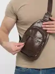 Сумка мужская, через плечо, из экокожи