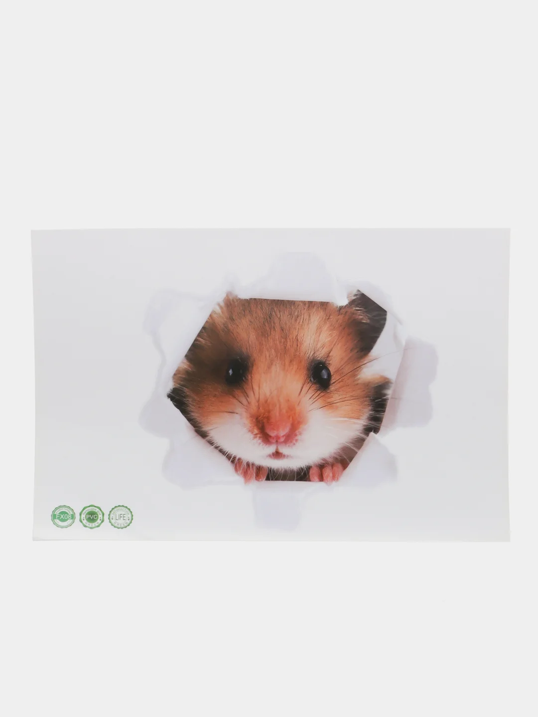 Фиолетовый наклейка для декора и интерьера "Котёнок", 3D
