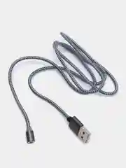 Серый кабель магнитный для зарядки телефона Apple Lightning, Type-C, Micro-USB