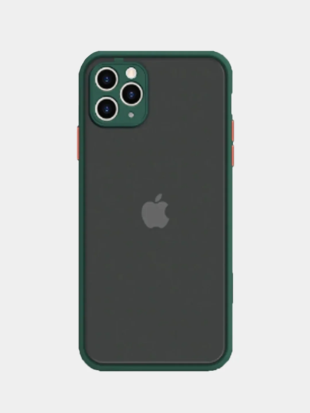 Зеленый противоударный чехол для iPhone 11, 12, 13, Pro, ProMax, Mini, с защитой камеры