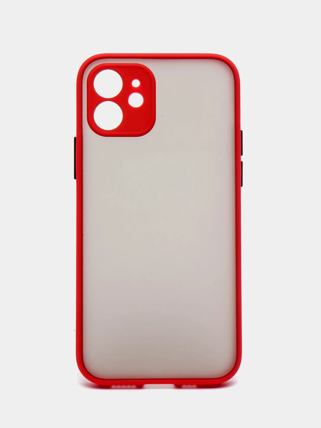Красный противоударный чехол для iPhone 11, 12, 13, Pro, ProMax, Mini, с защитой камеры