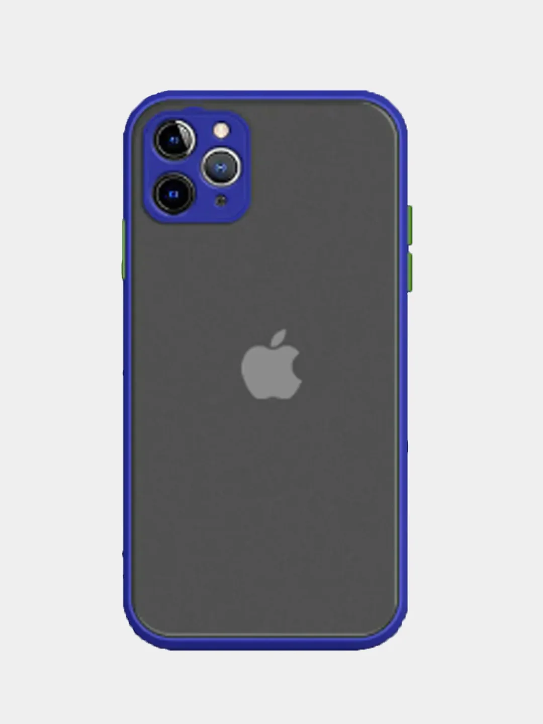 Темно-синий противоударный чехол для iPhone 11, 12, 13, Pro, ProMax, Mini, с защитой камеры