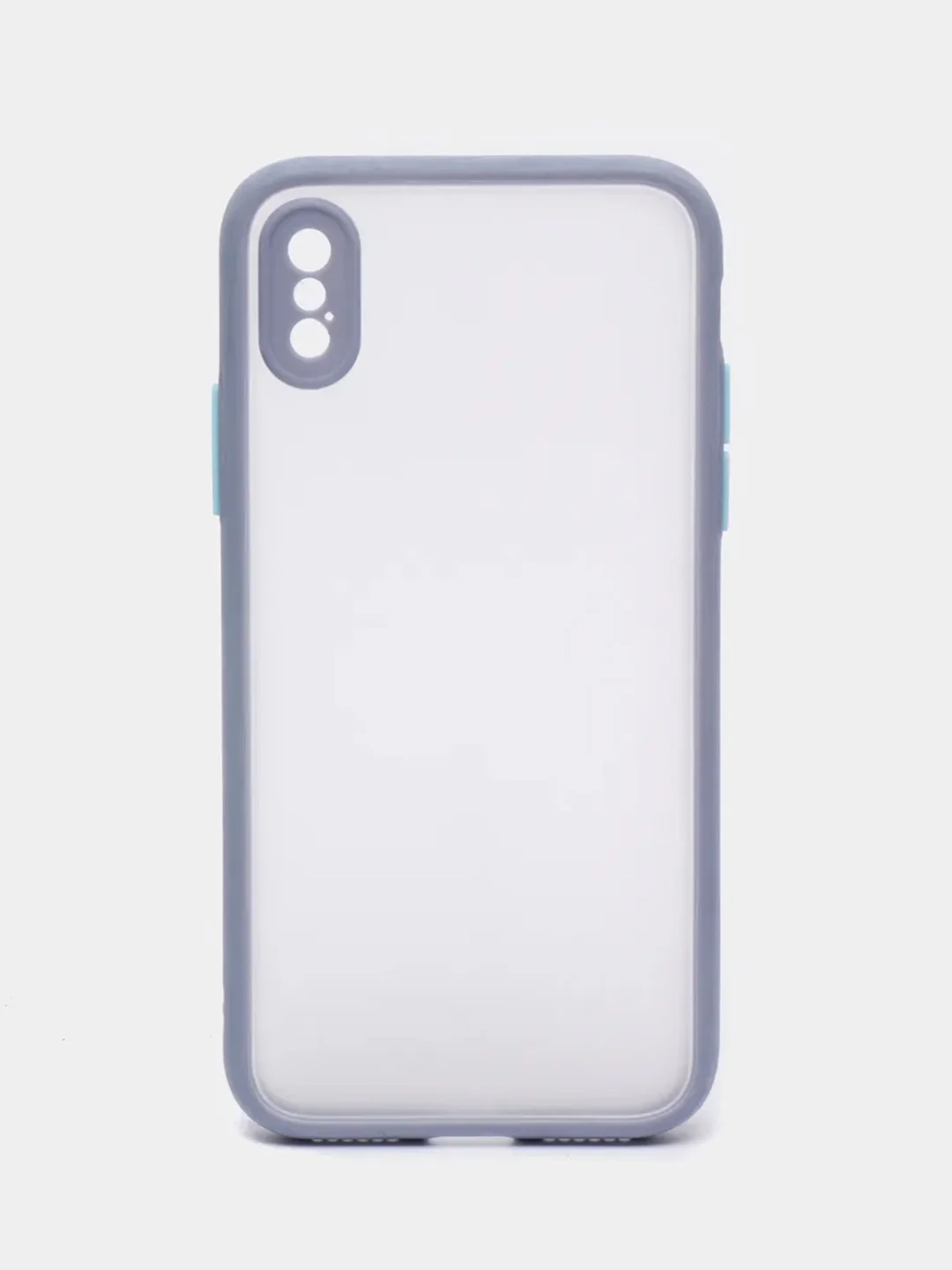 Голубой противоударный чехол для iPhone 11, 12, 13, Pro, ProMax, Mini, с защитой камеры