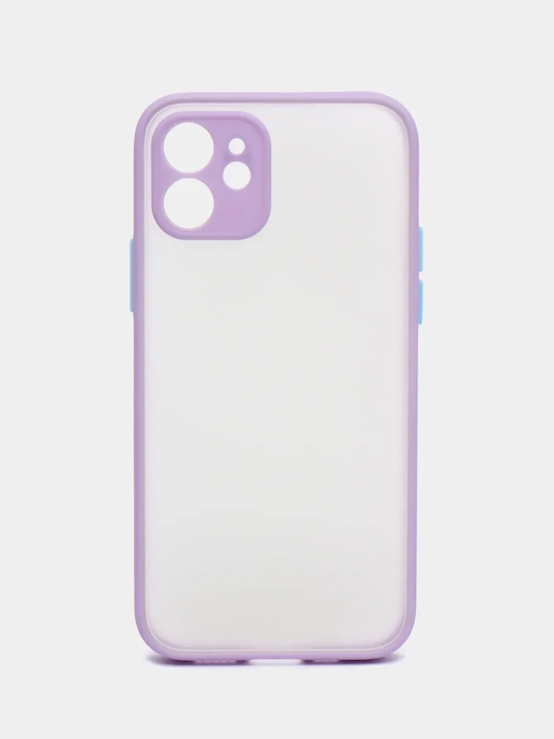 Лавандовый противоударный чехол для iPhone 11, 12, 13, Pro, ProMax, Mini, с защитой камеры