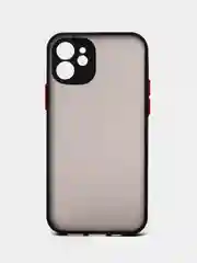 Черный противоударный чехол для iPhone 11, 12, 13, Pro, ProMax, Mini, с защитой камеры