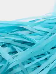 Лазурный бумажный наполнитель (стружка) тишью для подарков и подарочных коробок