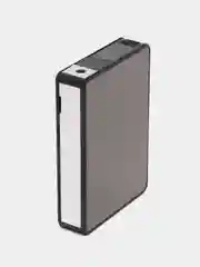 Тёмно-серый портсигар с газовой зажигалкой автоген/чехол для хранения сигарет 95х68х20мм/зажигалка