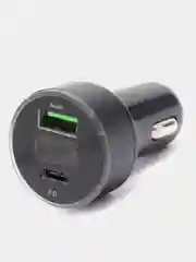 Черный автомобильное зарядное устройство, быстрая зарядка, USB, Type-C