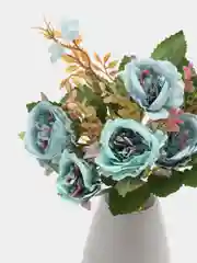Голубой искусственные цветы, букет