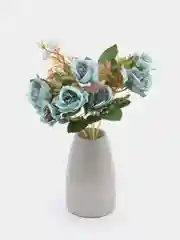 Голубой искусственные цветы, букет