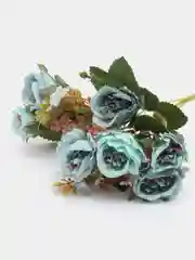 Голубой искусственные цветы, букет