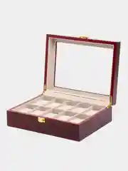 Угольный шкатулка для часов и украшений
