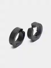 Черный серьги-клипсы с напылением, 2 штуки