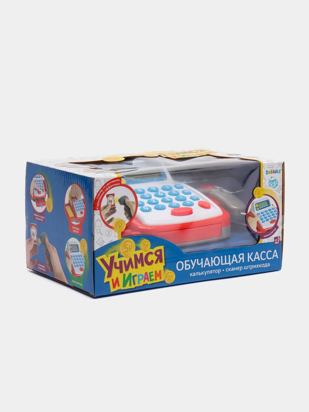 Обучающая касса-калькулятор "Учимся и играем", с аксессуарами, световые и звуковые эффекты