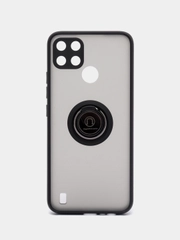 Чехол для Realme C21Y, C25Y ( Реалми С21У , С25У ) с магнитом и кольцом противоударный