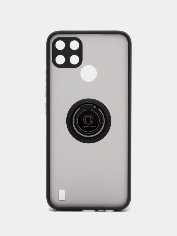 Чехол для Realme C21Y, C25Y ( Реалми С21У , С25У ) с магнитом и кольцом противоударный