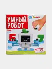 Детские развивающие математические весы "Умный робот"