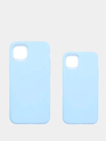 Морской чехол для iPhone (Айфон) 11 силиконовый, синий