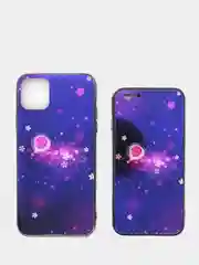 Пурпурный чехол для iPhone (Айфон) 11 силиконовый, синий