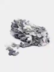 Тёмно-серый пряжа Alize Puffy Color, петельки большие, 100 г, 9 м