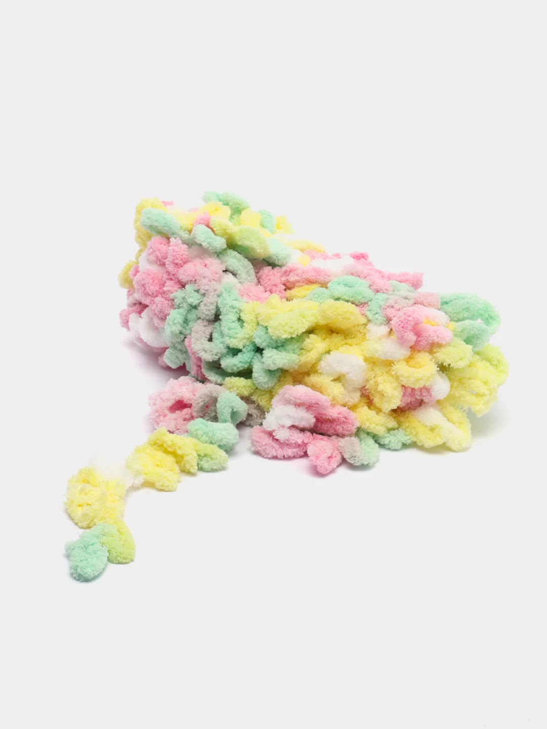 Молочный пряжа Alize Puffy Color, петельки большие, 100 г, 9 м
