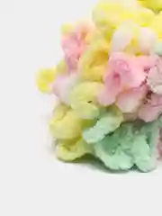 Молочный пряжа Alize Puffy Color, петельки большие, 100 г, 9 м