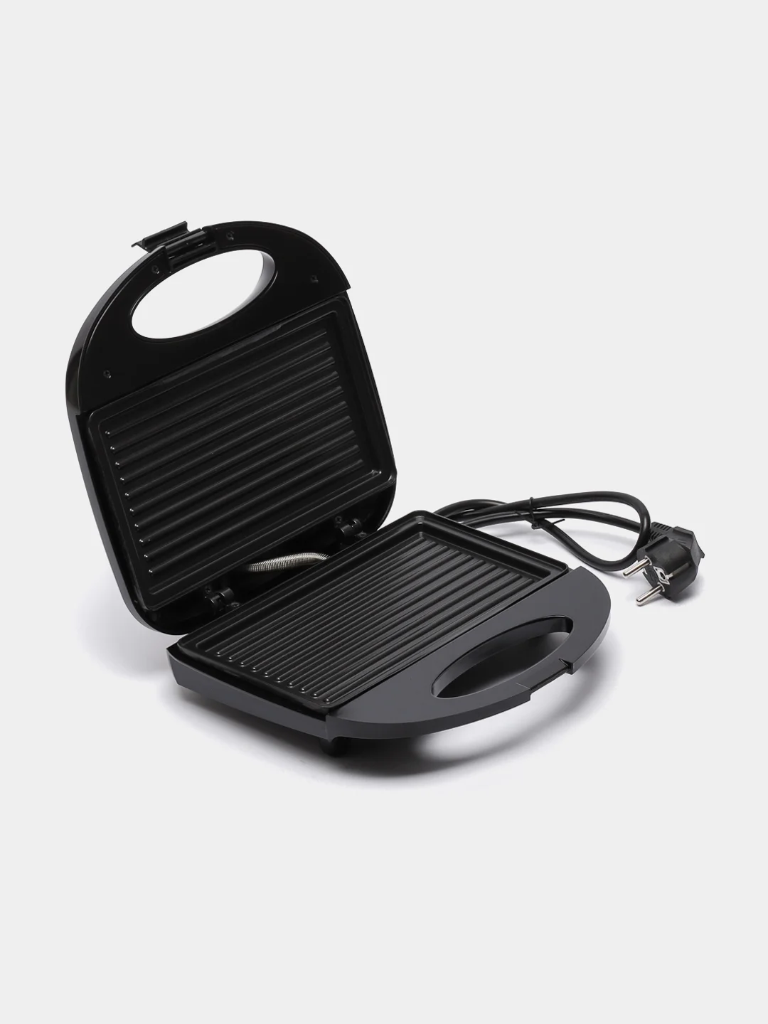 Черный электрогриль BQ ST1004, антипригарное покрытие, 800 Вт