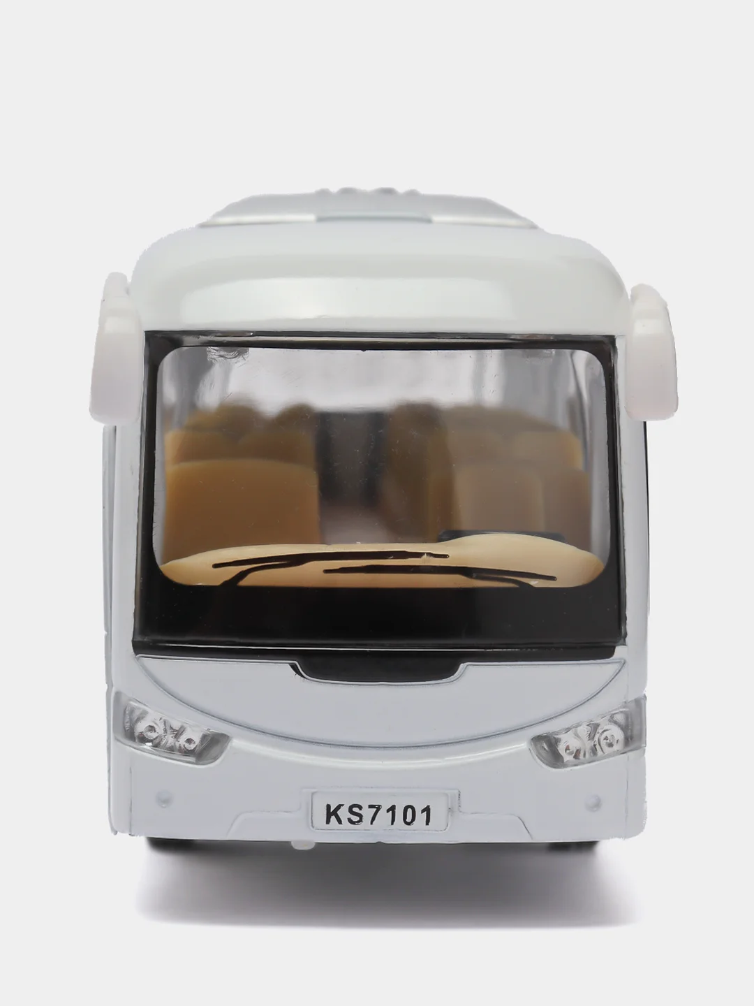 Белый машинка металлическая автобус Coach KS7101D /Kinsmart/