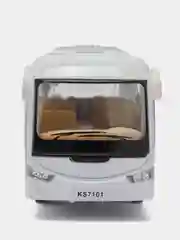 Белый машинка металлическая автобус Coach KS7101D /Kinsmart/