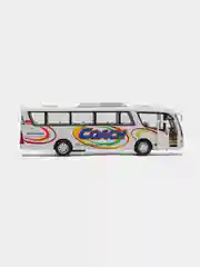 Белый машинка металлическая автобус Coach KS7101D /Kinsmart/