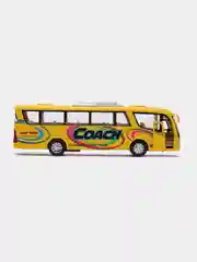 Желтый машинка металлическая автобус Coach KS7101D /Kinsmart/