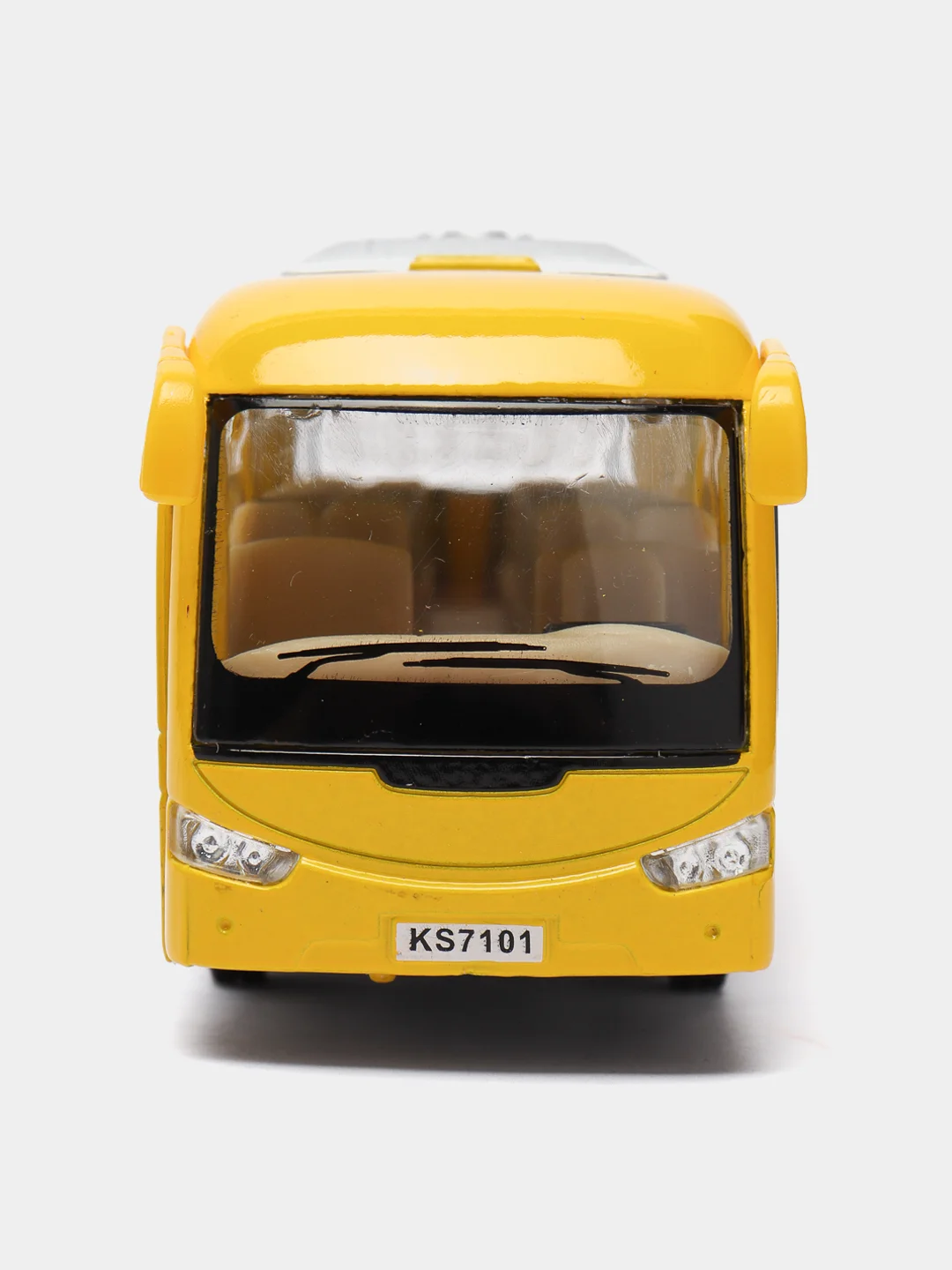 Желтый машинка металлическая автобус Coach KS7101D /Kinsmart/