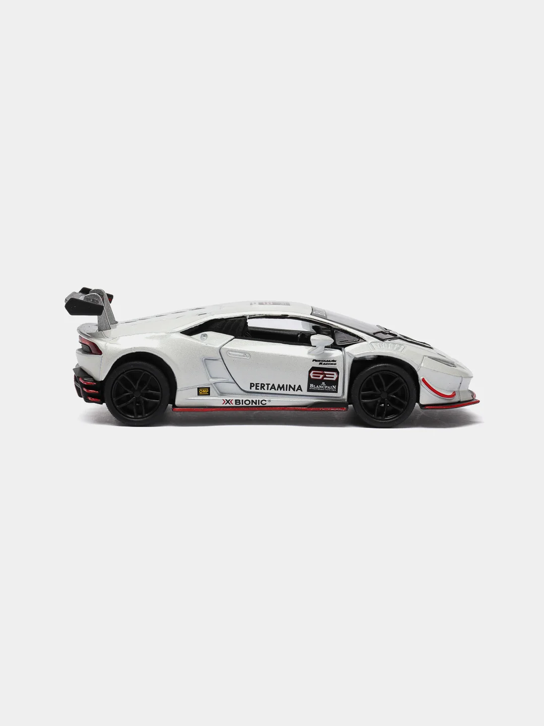Серебряный машинка металлическая инерционная/Toyota FJ Criuse KT5343D 1:36 /Kinsmart/