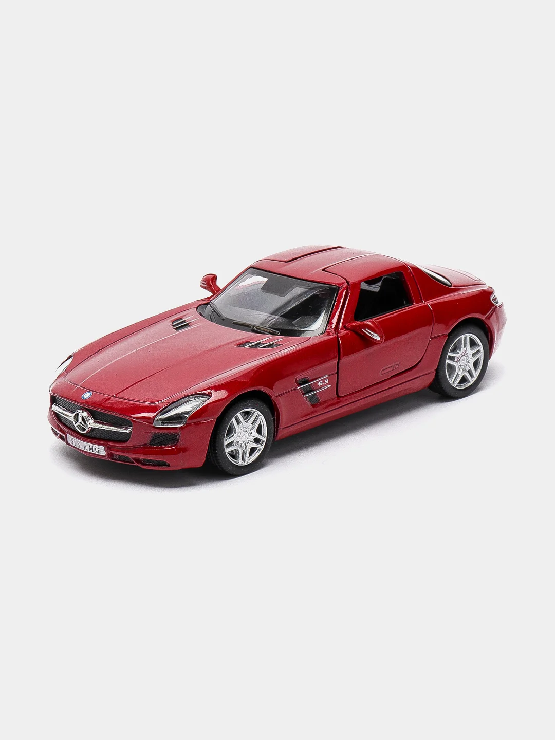 Багровый машинка металлическая Mercedes-Benz SLS AMG KT5349D 1:36 /Kinsmart/