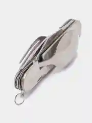 Серебряный туристический набор, складной, 6 в 1: нож, ложка, вилка, мультитул походный