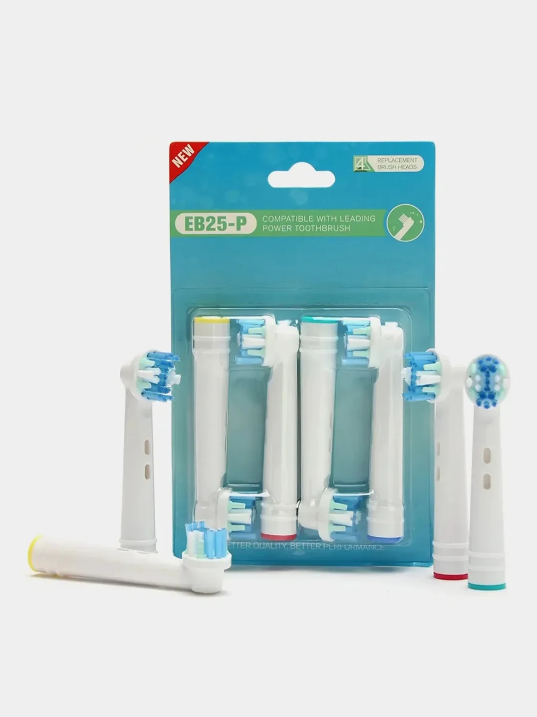 Светло-синий насадки для электрической зубной щетки Oral B Braun, CS MEDICA 485, B. Well 810, 820 и др