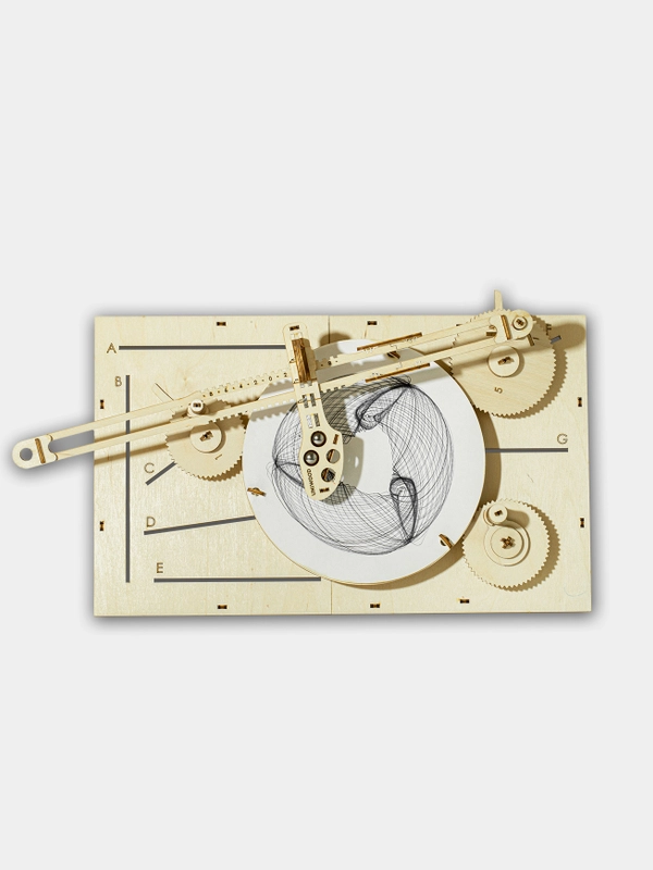 Деревянный конструктор UNIWOOD Машина для рисования UNIGRAPH/ Сборная модель/ 3D конструкт