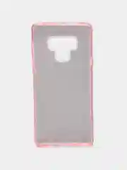 Розовый силиконовый чехол с блестками на Samsung Galaxy Note 9