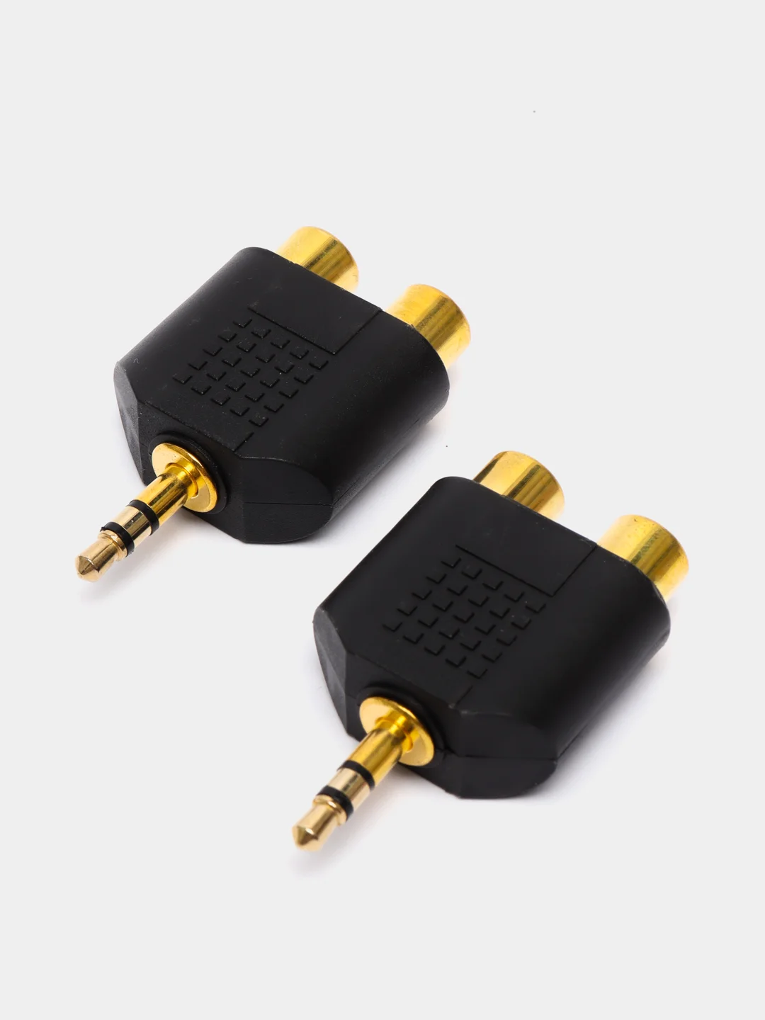 Аудио адаптер переходник Mini Jack 3.5 мм мини джек (M) - 2x RCA тюльпан (F) / 2 шт