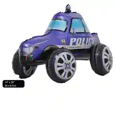 Синий 3d Автомобиль воздушный шар стоячая - фигура