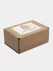 Серый подарочный набор бабушке, фартук + кружка