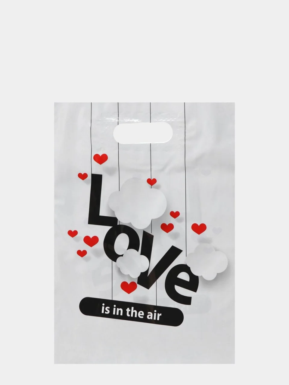 Пакет полиэтиленовый, подарочный, Love 31 х 40 см