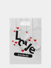 Пакет полиэтиленовый, подарочный, Love 31 х 40 см