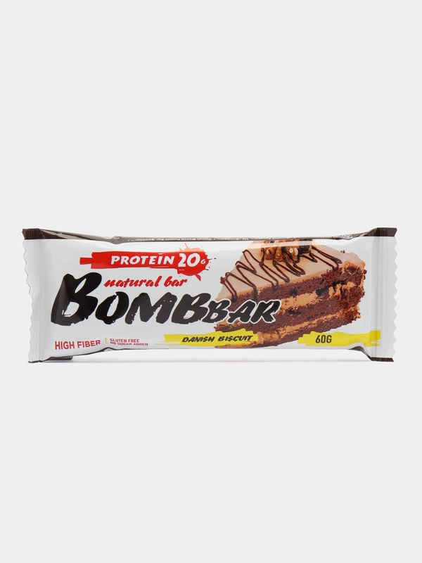 Батончик протеиновый Bombbar "Датский бисквит", 60 г