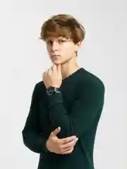 Черный наручные часы, мужские